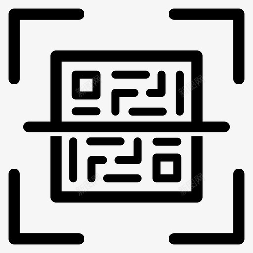 扫描仪代码qr图标svg_新图网 https://ixintu.com qr 代码 扫描 扫描仪 用户界面ii 读取