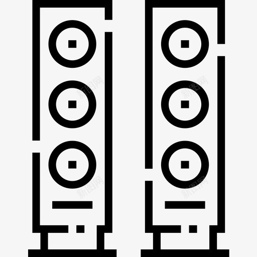 扬声器内部15线性图标svg_新图网 https://ixintu.com 内部 扬声器 线性 设计