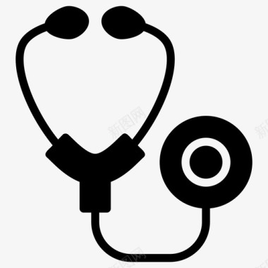 医疗器械听诊器医疗保健医疗工具图标图标