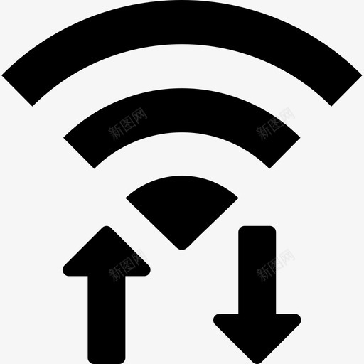 Wifi移动接口2填充图标svg_新图网 https://ixintu.com Wifi 填充 移动接口2