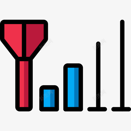 信号移动接口5线颜色图标svg_新图网 https://ixintu.com 信号 移动接口5 线颜色