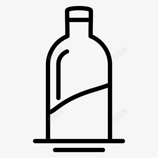 酒瓶饮料食物图标svg_新图网 https://ixintu.com 酒店 酒瓶 食物 餐厅和酒吧常规线路19 饮料