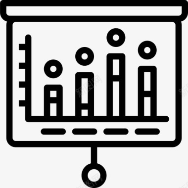 图表数字营销102线性图标图标