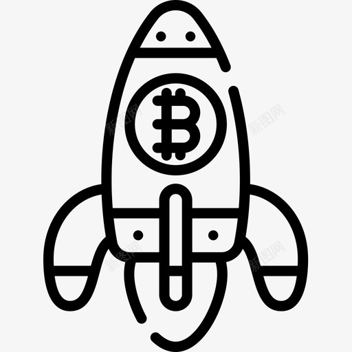 Rocket加密货币59线性图标svg_新图网 https://ixintu.com Rocket 加密 线性 货币