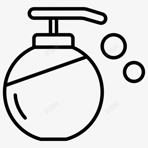 液体肥皂洗手液化妆品美容图标svg_新图网 https://ixintu.com 化妆品美容 洗手液 液体肥皂