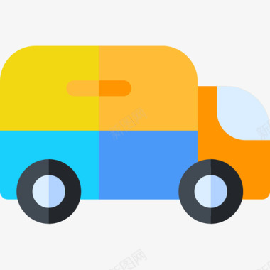 卡车车辆和运输工具7平板图标图标