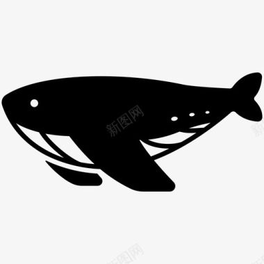 鲸鱼动物生物图标图标