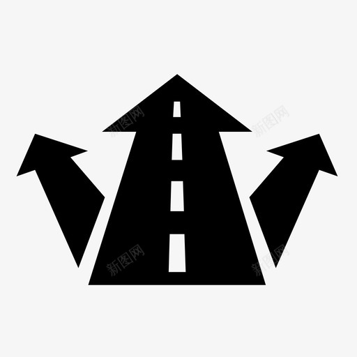备用路线方向车道图标svg_新图网 https://ixintu.com 备用路线 导航 方向 车道 道路 道路导航