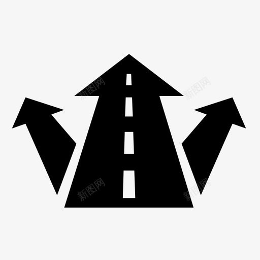 备用路线方向车道图标svg_新图网 https://ixintu.com 备用路线 导航 方向 车道 道路 道路导航