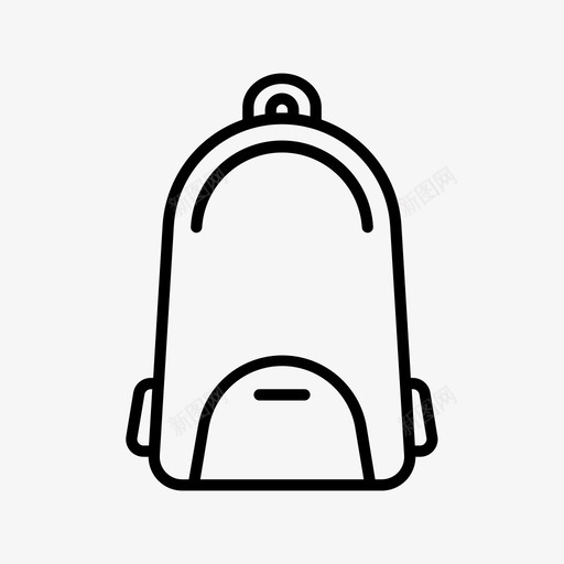 超薄旅行包背包书包图标svg_新图网 https://ixintu.com 书包 旅行包 背包 超薄