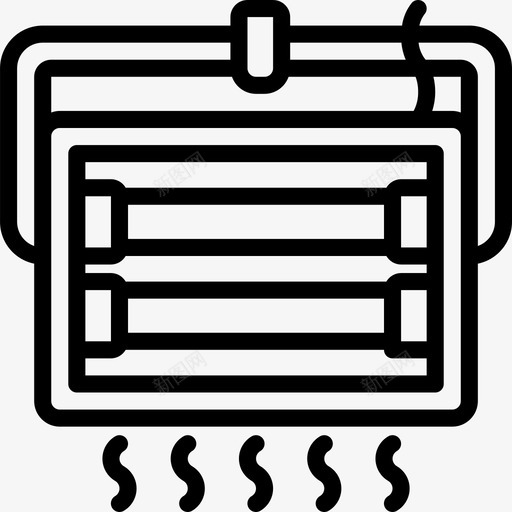 线性暖气散热器图标svg_新图网 https://ixintu.com 线性暖气散热器