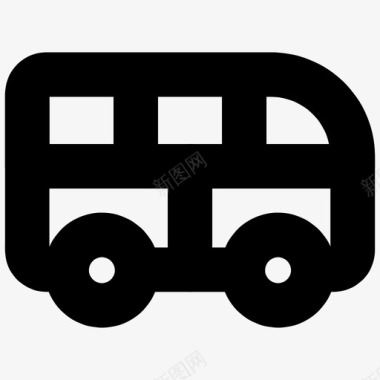 巴士小型巴士交通工具图标图标