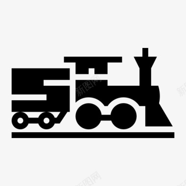 干火车运输车辆图标图标
