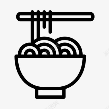 面条中国食品图标图标