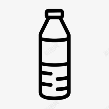 塑料水瓶水水瓶图标图标