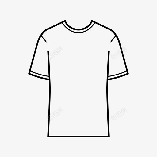 衬衫衣服短袖图标svg_新图网 https://ixintu.com 短袖 衣服 衬衫