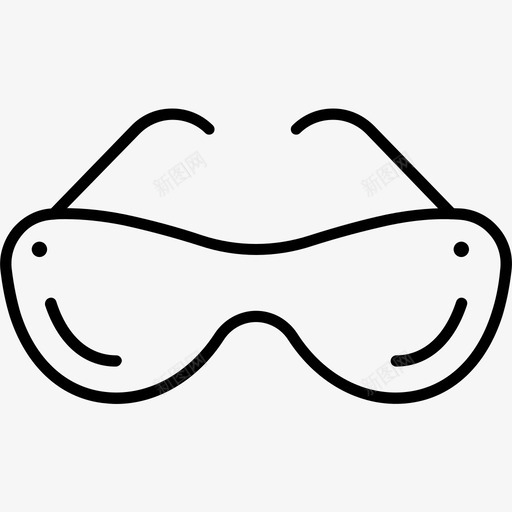 眼镜护目镜防风眼镜图标svg_新图网 https://ixintu.com 护目镜 眼镜 防风眼镜
