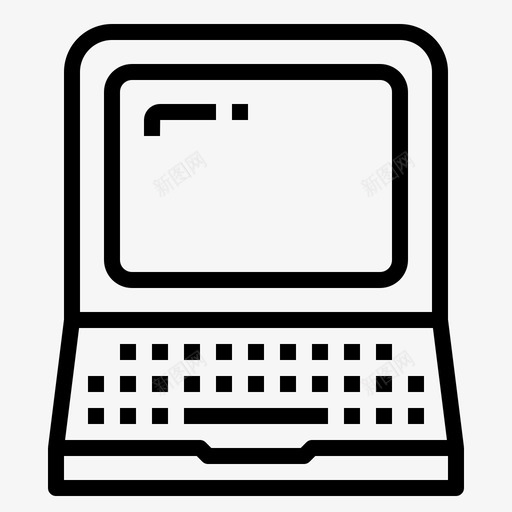 笔记本电脑电脑桌面图标svg_新图网 https://ixintu.com 办公室 技术 桌面 电脑 电脑技术 笔记本电脑