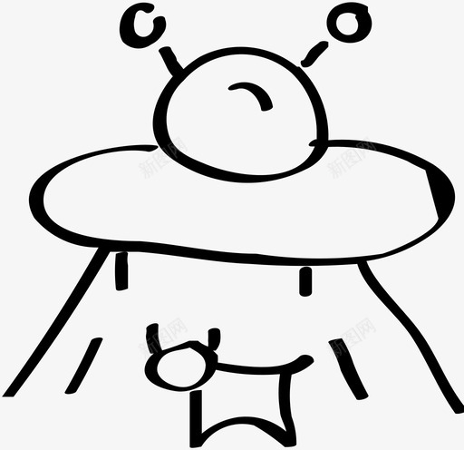 手绘外星人奶牛手绘图标svg_新图网 https://ixintu.com 奶牛 手绘 手绘外星人 手绘太空图标