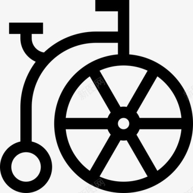 自行车马戏团59线性图标图标
