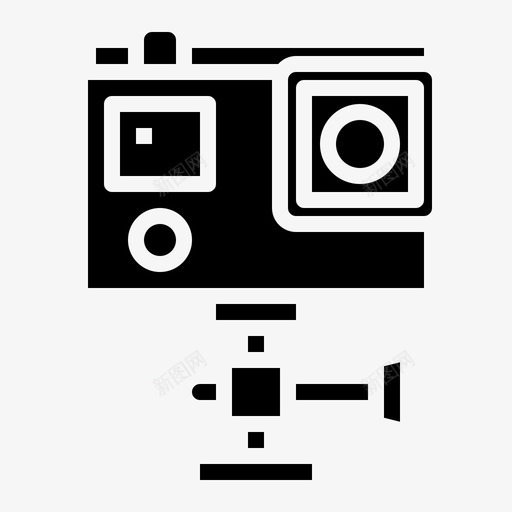动作摄像机小工具16实心图标svg_新图网 https://ixintu.com 动作摄像机 实心 小工具16
