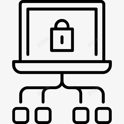 vpn加密防火墙图标svg_新图网 https://ixintu.com vpn 加密 网络 防护 防火墙
