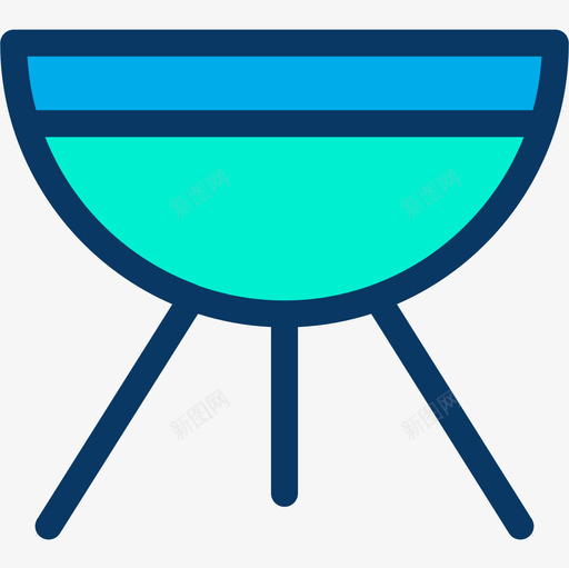 烤架厨房50线性颜色图标svg_新图网 https://ixintu.com 厨房 烤架 线性 颜色