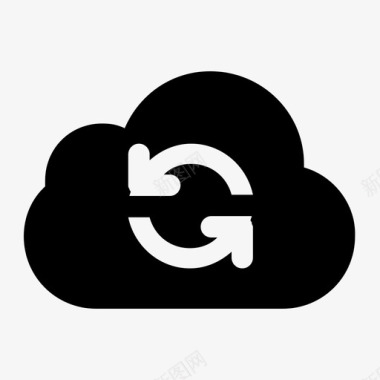 刷新云文件服务器云图标图标