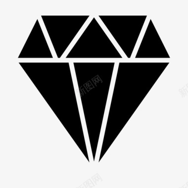 钻石珍贵优质图标图标