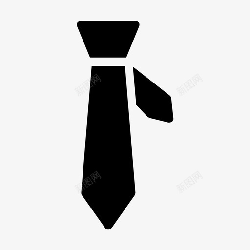 领带布料服装图标svg_新图网 https://ixintu.com 布料 时装 服装 符号 线条 领带 领结