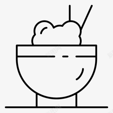 中餐食物米饭图标图标