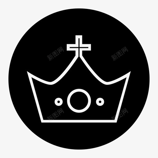 皇冠国王君主制图标svg_新图网 https://ixintu.com 君主制 国王 女王 皇冠 皇室