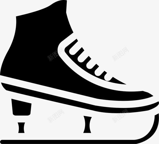 溜冰鞋冬季运动图标svg_新图网 https://ixintu.com 冬季运动 溜冰鞋