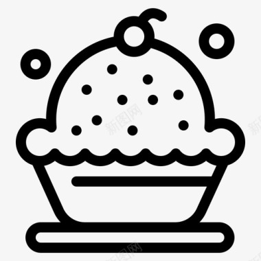 烘焙蛋糕奶油图标图标