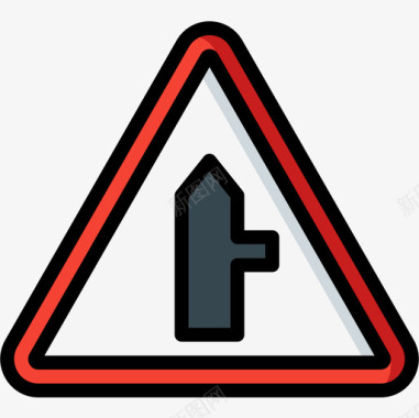 路口英国路标5线形颜色图标图标