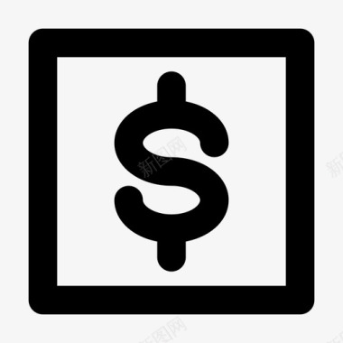 美元箱货币商业金融图标图标