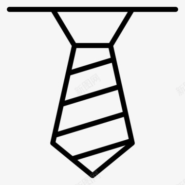 领带服装服装配件图标图标