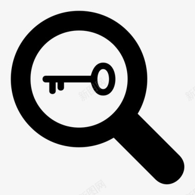 搜索键访问控制锁图标图标