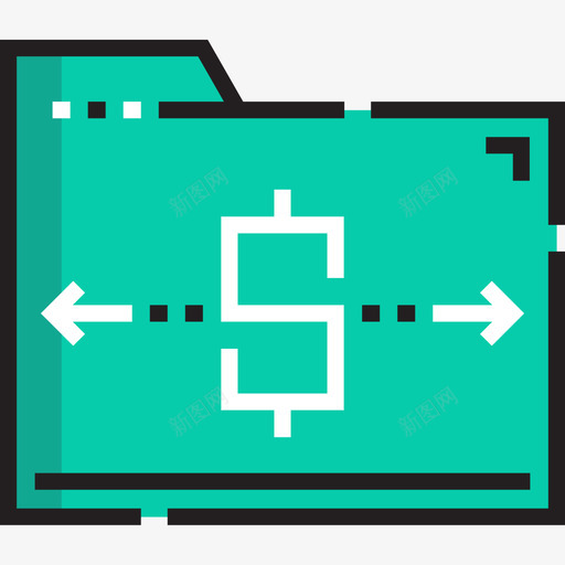 文件夹投资50线性颜色图标svg_新图网 https://ixintu.com 投资50 文件夹 线性颜色