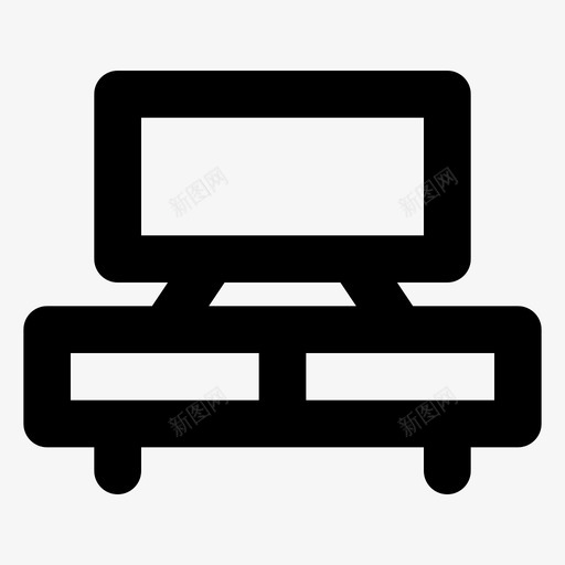 电视机显示器屏幕图标svg_新图网 https://ixintu.com 家具 屏幕 显示器 电视 电视机 肥肉