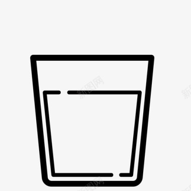 矿泉水饮料玻璃杯图标图标