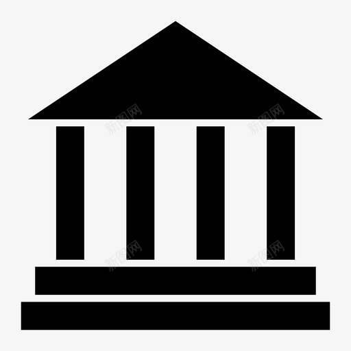 银行银行大楼银行服务图标svg_新图网 https://ixintu.com 大楼 服务 银行