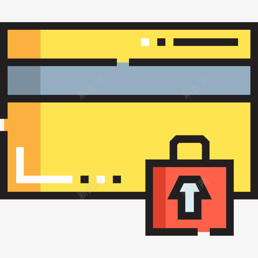 信用卡保护和安全6线性颜色图标svg_新图网 https://ixintu.com 保护 信用卡 安全 线性 颜色