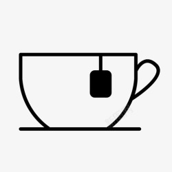 平日饮用茶一杯茶冲泡饮用图标高清图片