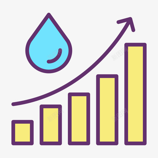 分析水11线性颜色图标svg_新图网 https://ixintu.com 分析 线性 颜色