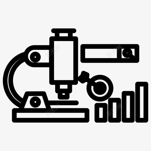 显微镜工商管理加粗线条集116图标svg_新图网 https://ixintu.com 加粗 工商管理 显微镜 粗线条