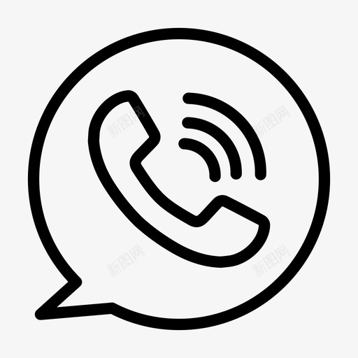 电话聊天通信图标svg_新图网 https://ixintu.com 媒体 无线 电话 聊天 通信 通信和媒体