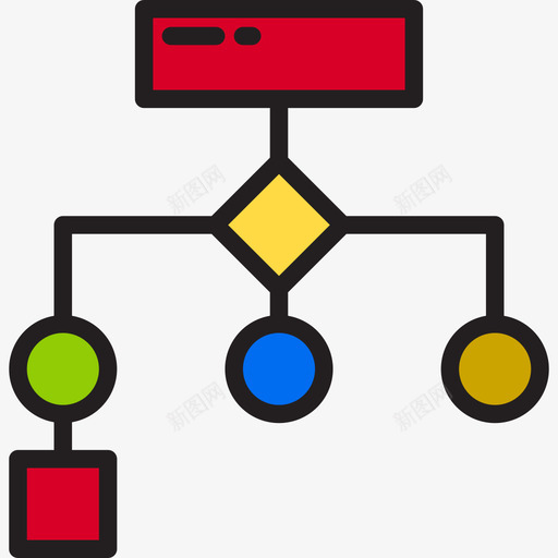 网站网页平面3线颜色图标svg_新图网 https://ixintu.com 平面设计 网站 网页 颜色