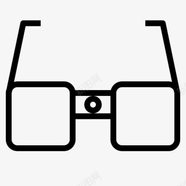 间谍眼镜摄像机闭路电视家庭图标图标
