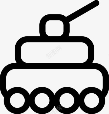 坦克军用运输图标图标